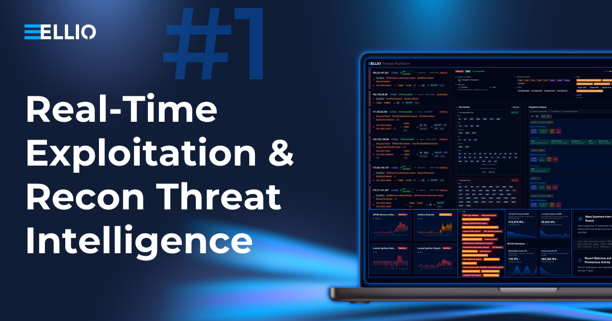 Real-Time Exploitation & Recon Threat Intelligence | ELLIO